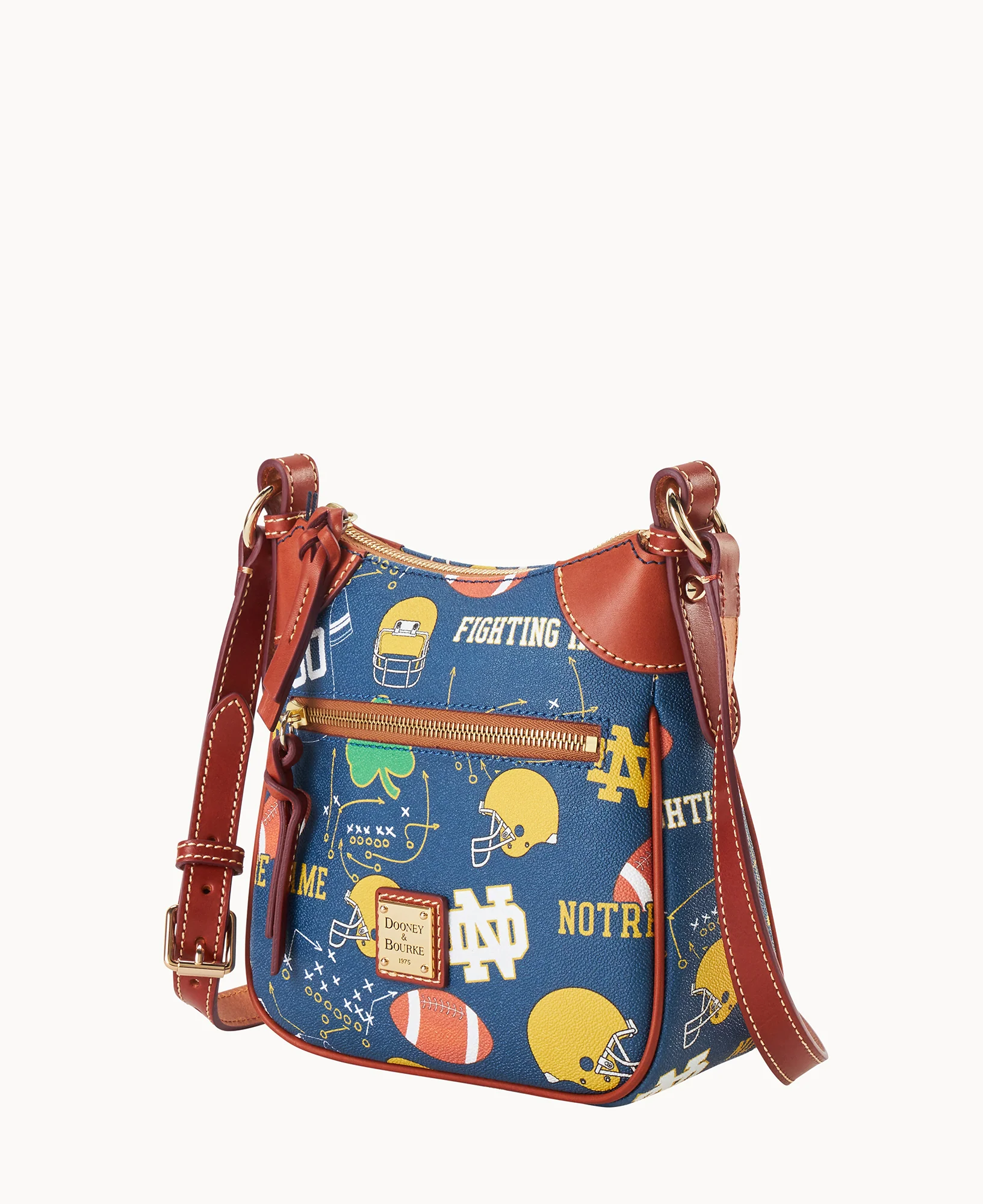 Collegiate University of Notre Dame Front Zip Crossbody
