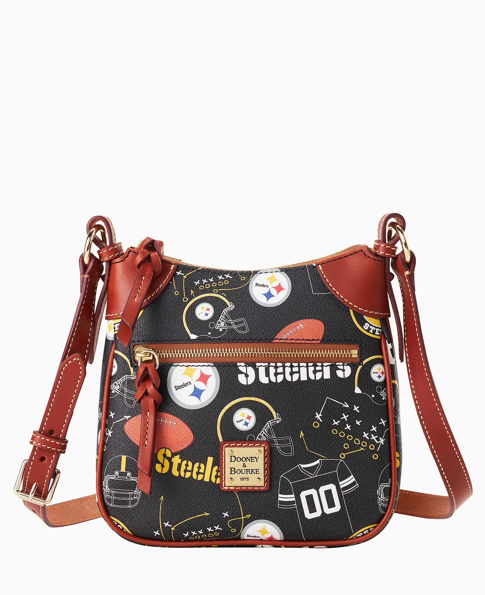 NFL Steelers Front Zip Crossbody