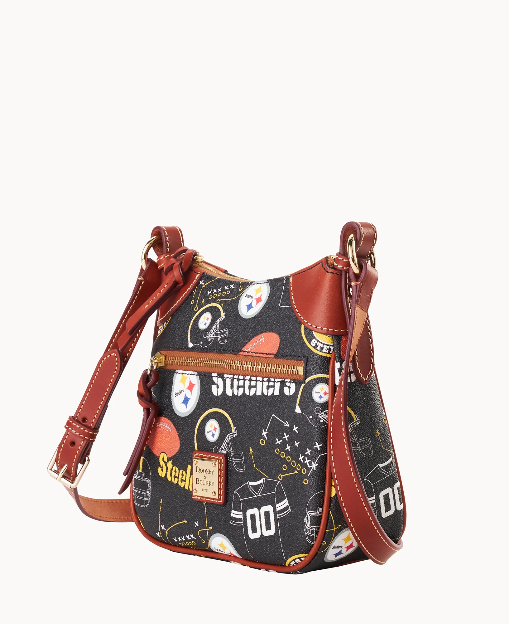 NFL Steelers Front Zip Crossbody