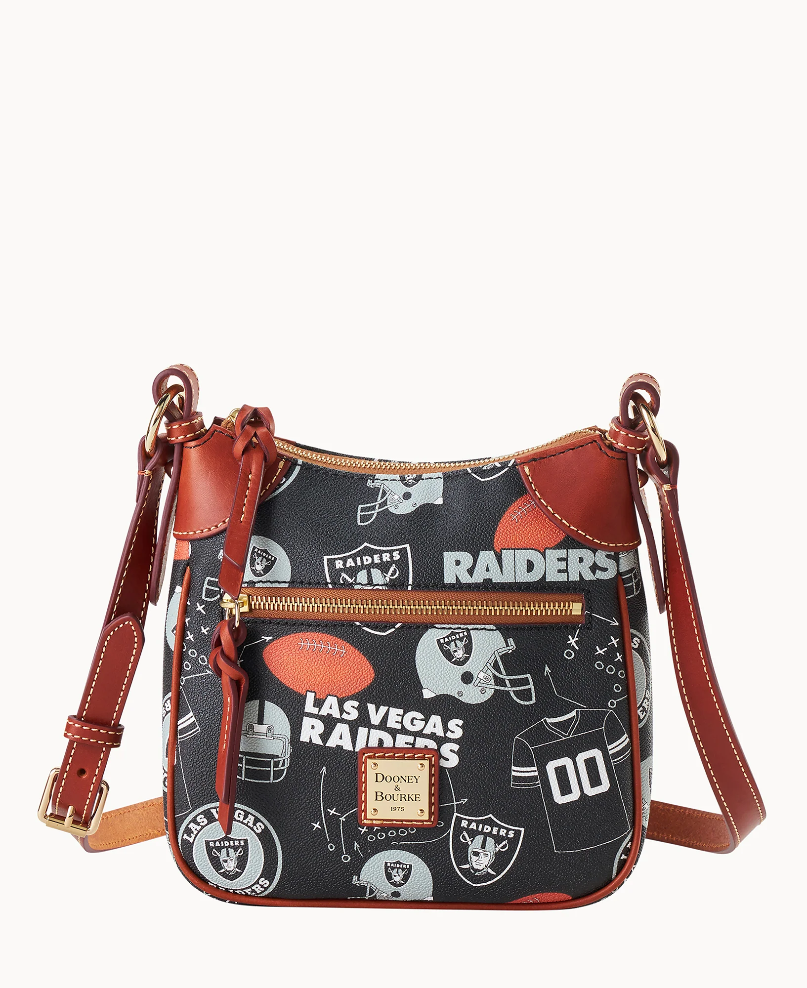 NFL Raiders Front Zip Crossbody