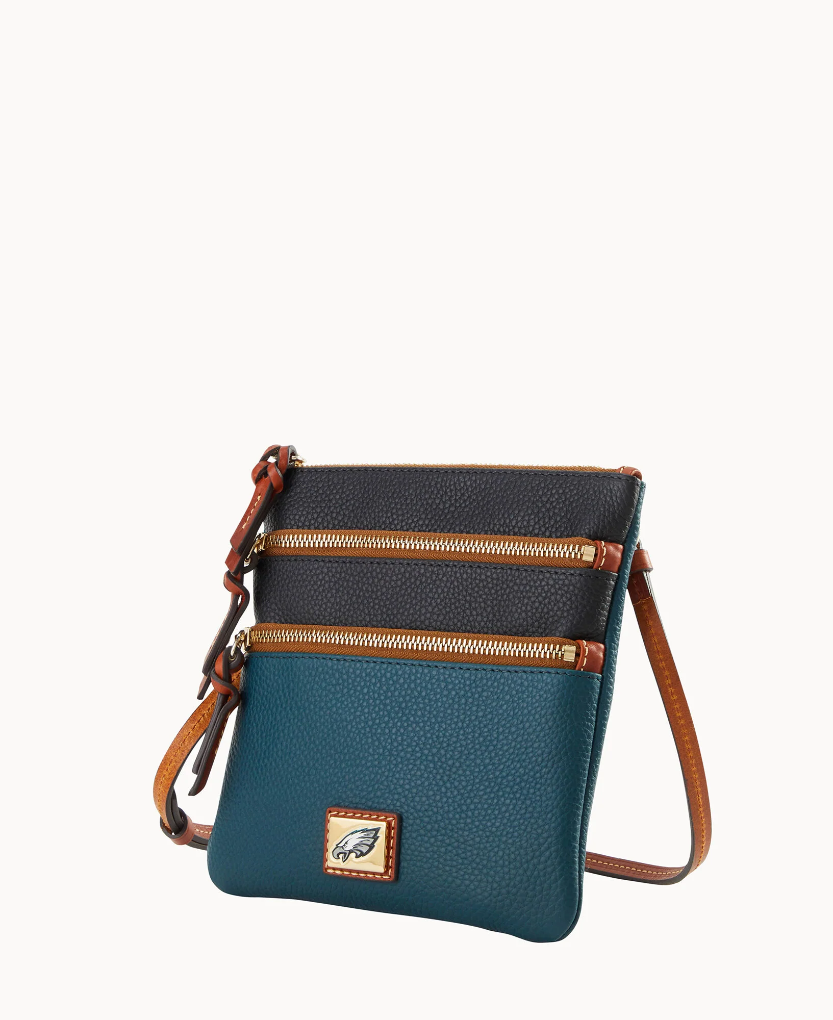 NFL Eagles Triple Zip Crossbody