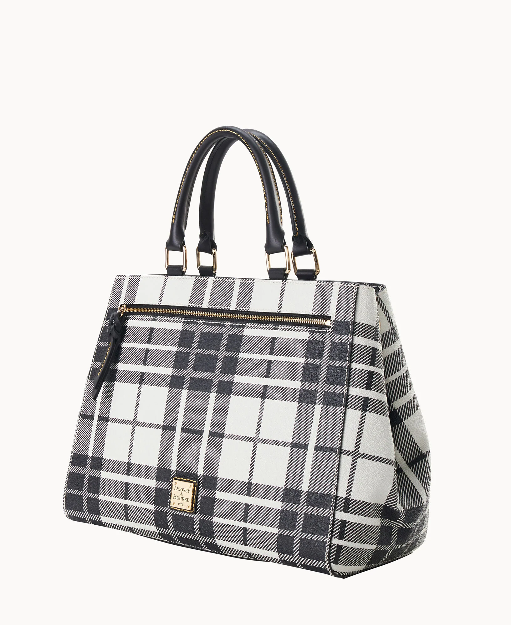 Oxford Zip Satchel