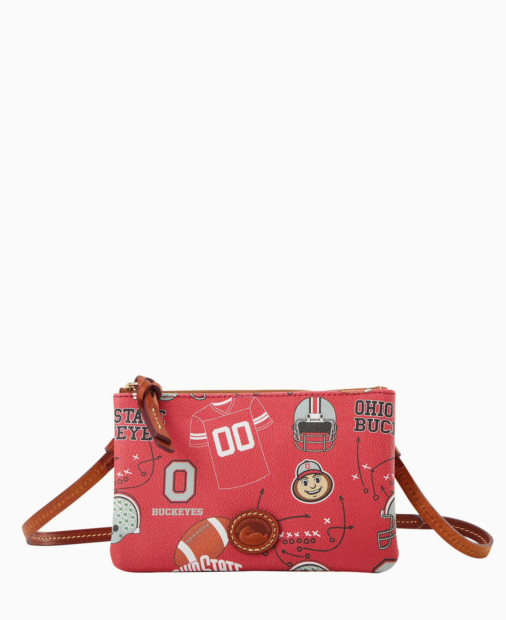 Collegiate Ohio State University Top Zip Crossbody