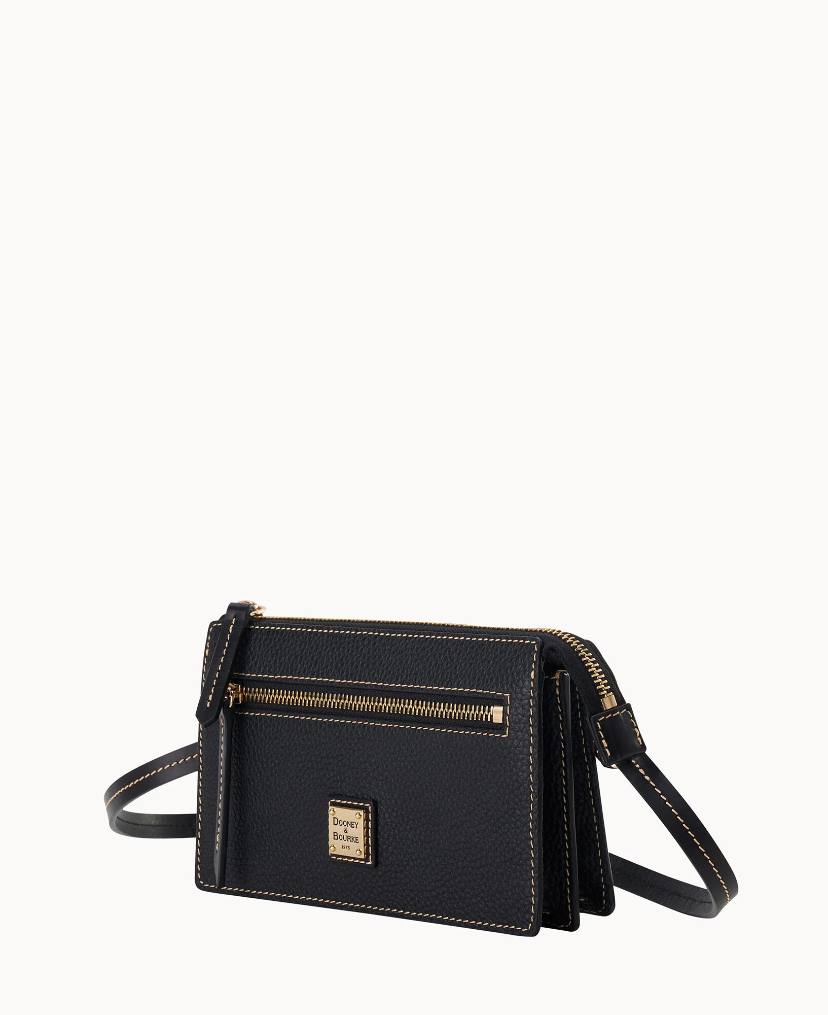 Pebble Grain Multi Zip Crossbody