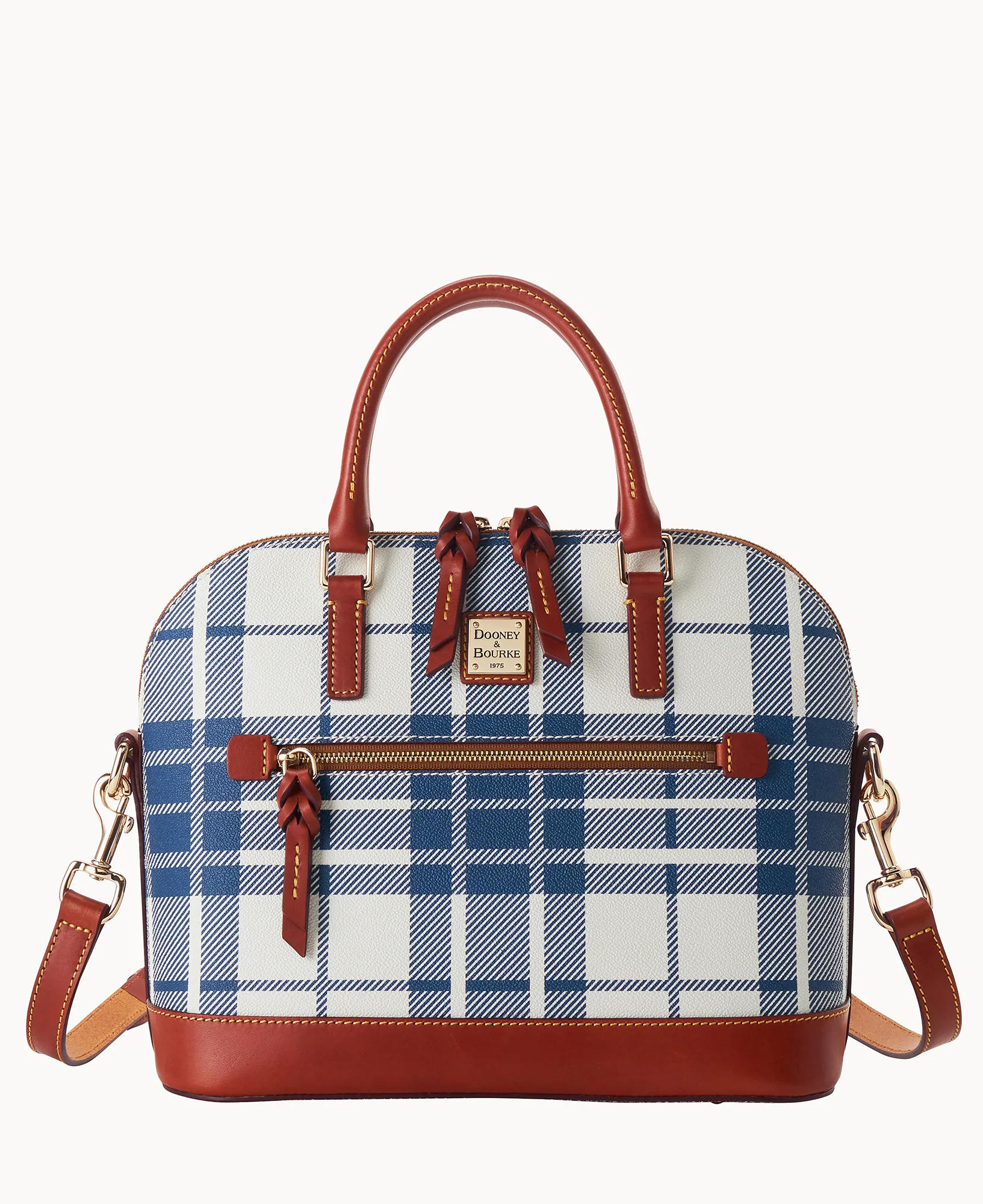 Oxford Domed Zip Satchel