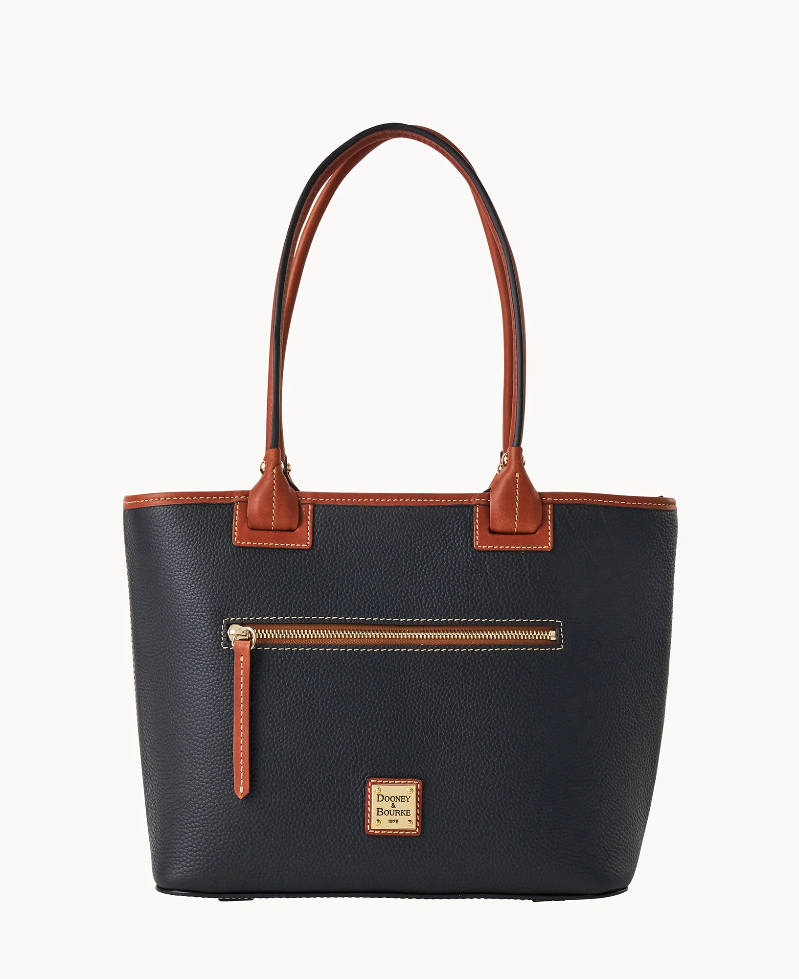 Pebble Grain Zip Tote