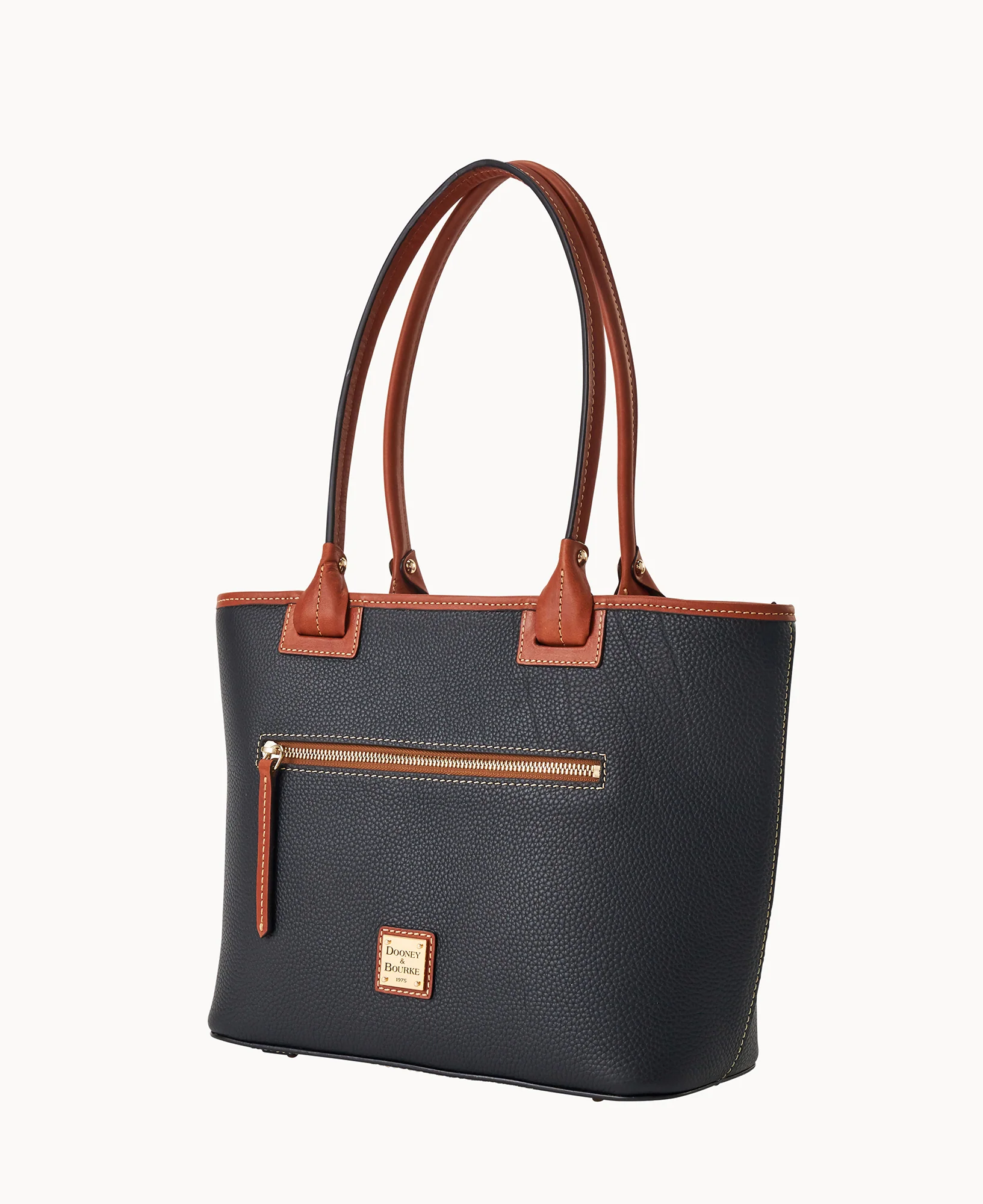 Pebble Grain Zip Tote