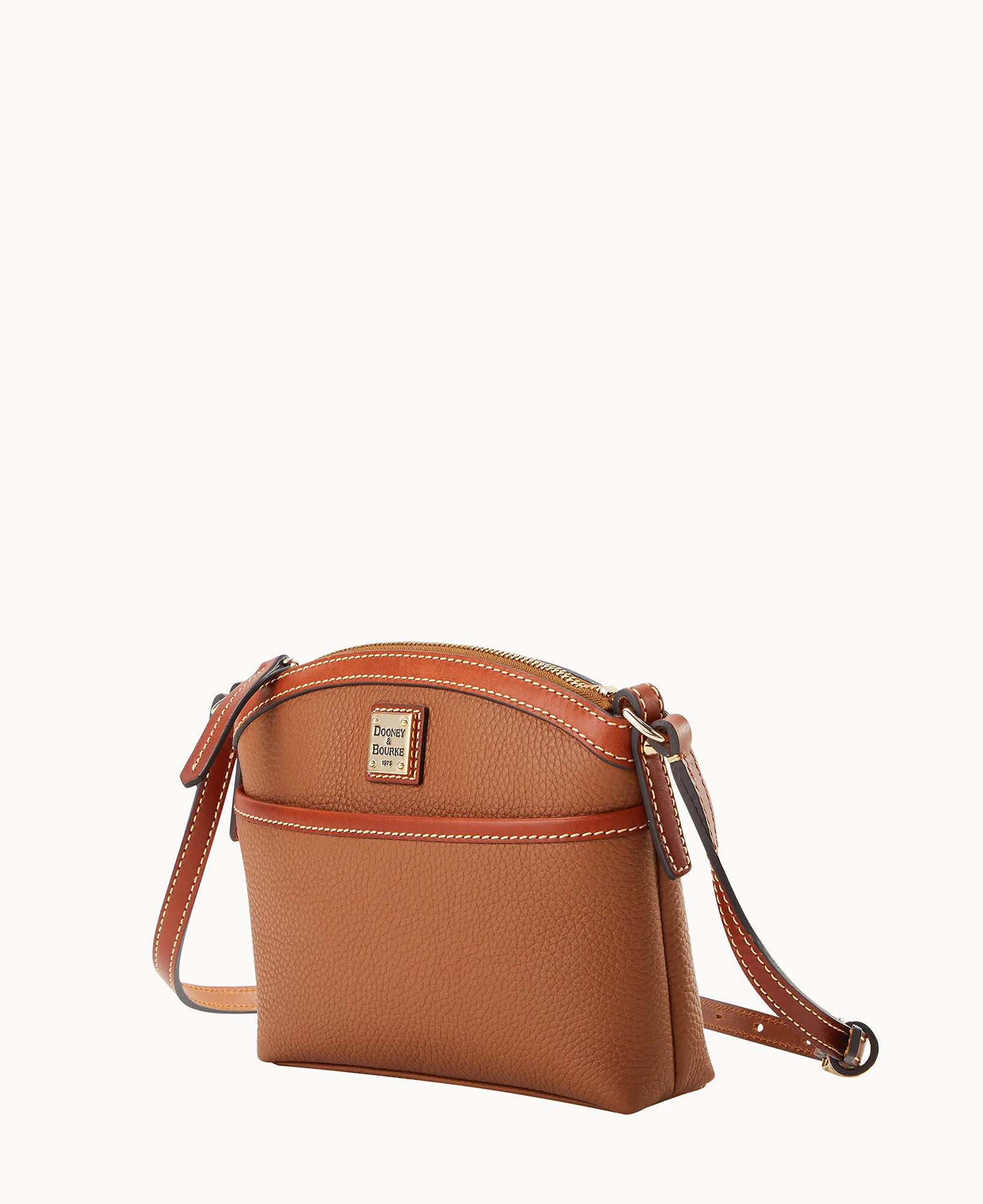 Pebble Grain Domed Crossbody