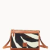 Zebra Leather Zip Crossbody